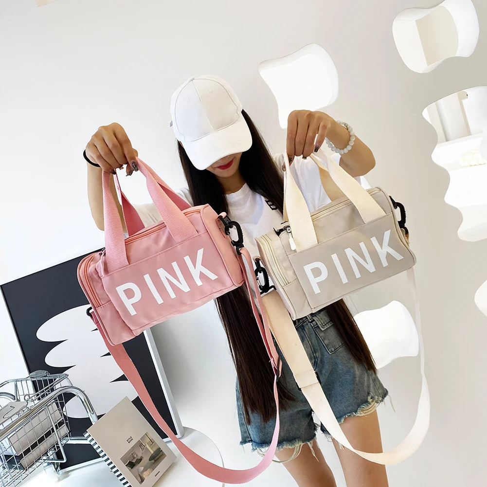 Oxford Fitness Bag Multifunctional Small Fitness Training Bag Wear-Resistant Adjustable Strap Large Capacity for Travel Swimming